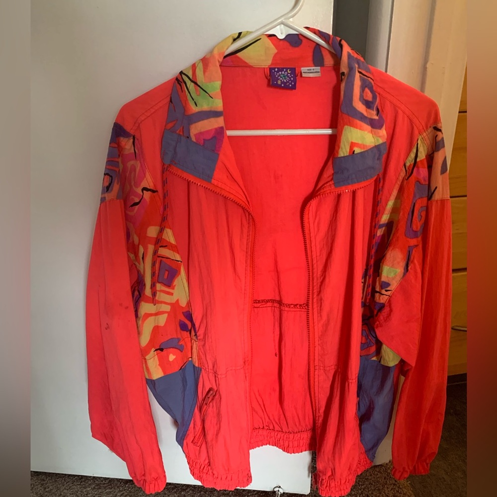 Vintage 80s Windbreaker - Pro Spirit (Size Small)